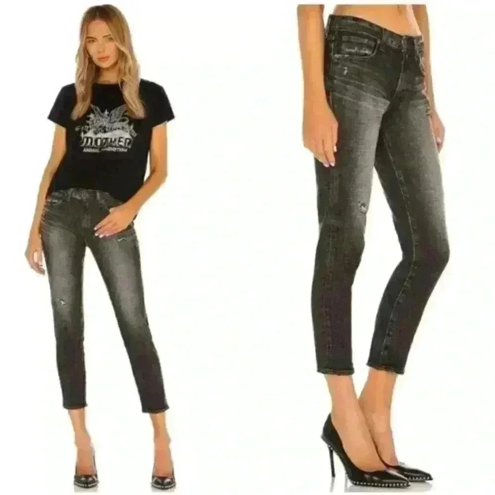 MOUSSY Prichard Black Skinny Ankle Jeans, SIZE 24